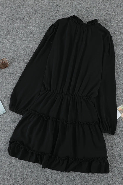 2024 Autumn Solid Color Thin Jumpsuit Skirt Fashion Slim Looking Temperament Commute Pullover Loose Knee - Length Dress Women - Kaiju Mafia
