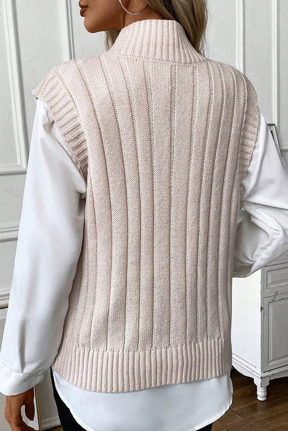 Fashion round Neck Pullover Sleeveless Sweater Women&