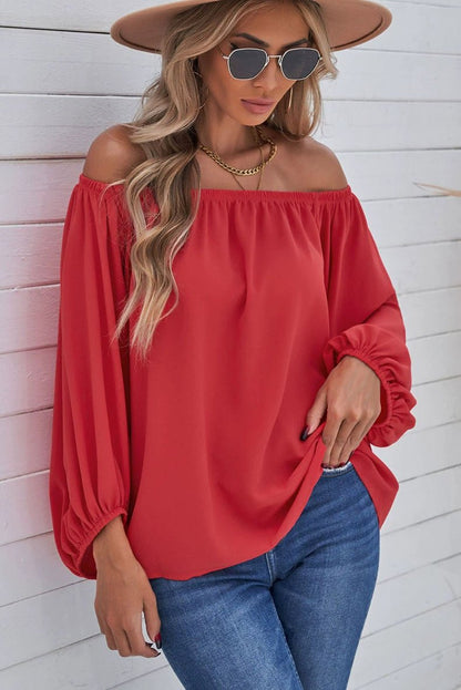 Off - the - Shoulder Fashion Tube Top off - Neck Pullover Long Sleeves Shirt - Kaiju Mafia
