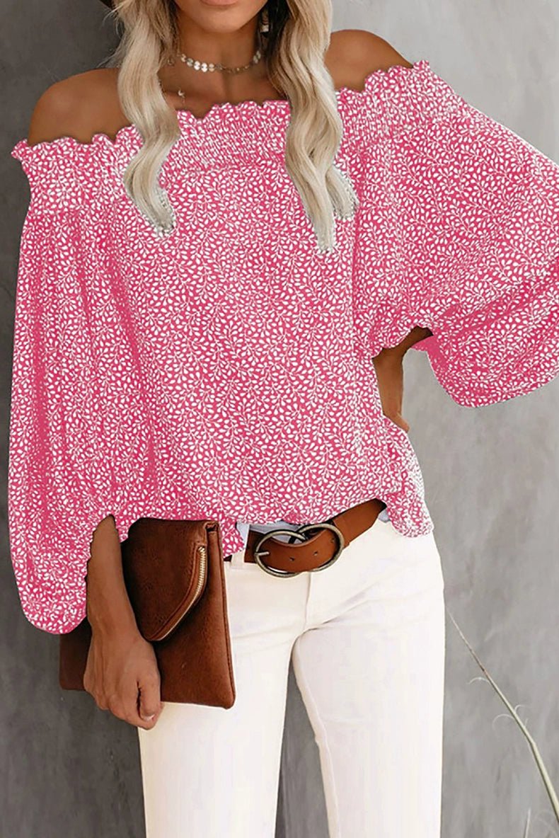 Off - the - Shoulder Fashion off - Neck Trendy Loose Chiffon Shirt - Kaiju Mafia