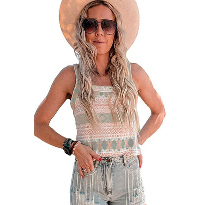 New Arrival Print Fashion Sleeveless Pullover Women&