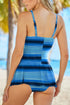 2024 Summer New Solid One - Piece Swimsuit Women European and American Sexy Sling Pleated A Word Vest - Style One - Piece Swimsuit - Kaiju Mafia