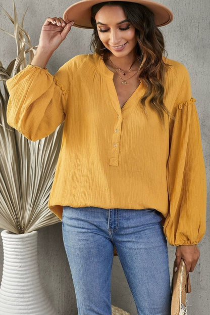 Fall New Arrival Pure Color Long Sleeves T-Shirt Female 2024 Special - Interest Design Casual Loose Plus Size Bottoming Shirt Tops V Neck Tide - Kaiju Mafia
