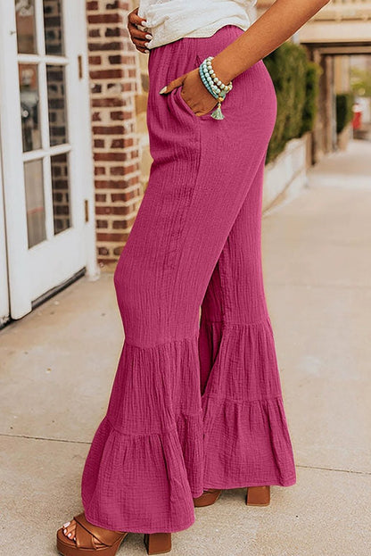 Black Fashion Fashion Ruffles Thin Women&