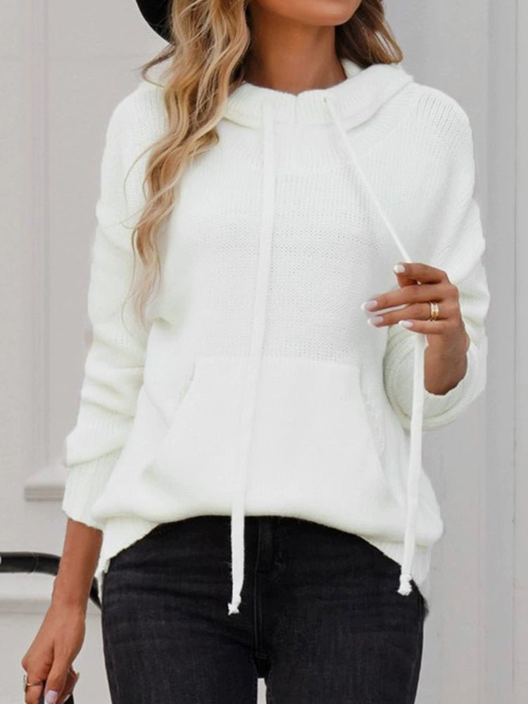 2024 Fashion Pure Color Kangaroo Pocket Turtleneck Knitting Sweater Female Winter New Arrival Thickened Heattech Thickening Sweater Female - Kaiju Mafia