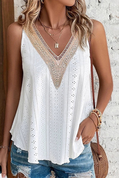 V Neck Splicing Sling Cool Breathable Sexy Lace - Kaiju Mafia