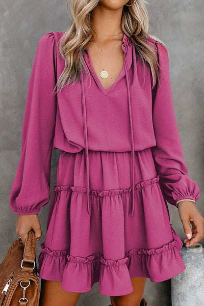 2024 Autumn Solid Color Thin Jumpsuit Skirt Fashion Slim Looking Temperament Commute Pullover Loose Knee - Length Dress Women - Kaiju Mafia