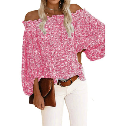 Off - the - Shoulder Fashion off - Neck Trendy Loose Chiffon Shirt - Kaiju Mafia