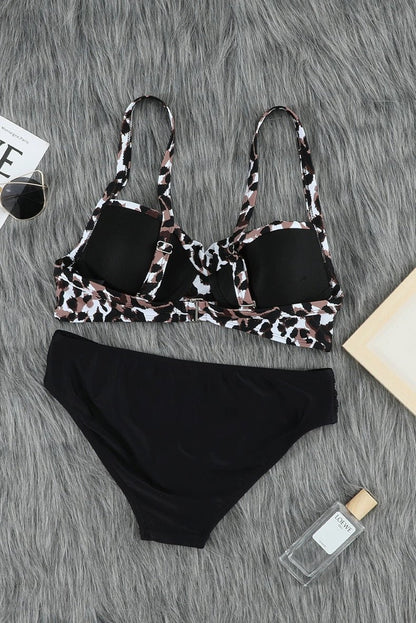 2024 Summer New Arrival Seaside Vacation Separates Swimsuit Fashion Exposed Navel Trendy Print Bikini Swimsuit for Women - Kaiju Mafia