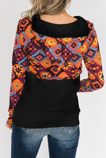 Special Offer Fashion Pullover Hooded Long Sleeve Sweater Women 2024 Autumn Plaid Printed Stitching Warm Tops Women - Kaiju Mafia