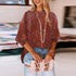 Fashion Leopard Print Print Bubble Pullover Short Sleeve Shirt - Kaiju Mafia