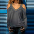 Fashion Sexy Thin Long Sleeves T-shirt Women&