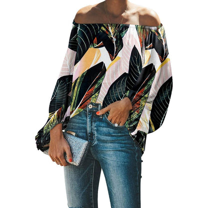 Off - the - Shoulder Fashion Tube Top off - Neck Pullover Long Sleeves Shirt - Kaiju Mafia