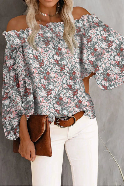 Off - the - Shoulder Fashion off - Neck Trendy Loose Chiffon Shirt - Kaiju Mafia