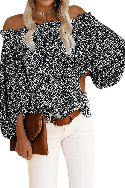 Off - the - Shoulder Fashion off - Neck Trendy Loose Chiffon Shirt - Kaiju Mafia