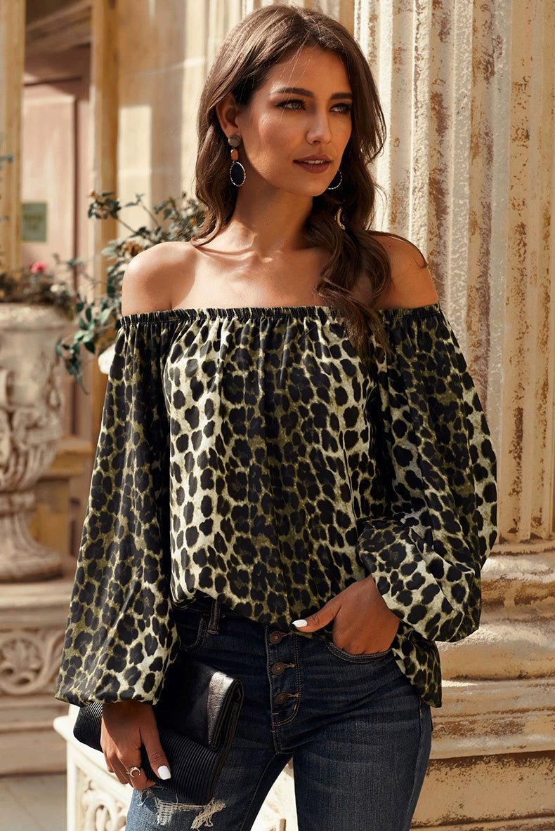 Off - the - Shoulder Fashion Tube Top off - Neck Pullover Long Sleeves Shirt - Kaiju Mafia