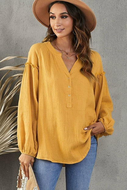 Fall New Arrival Pure Color Long Sleeves T-Shirt Female 2024 Special - Interest Design Casual Loose Plus Size Bottoming Shirt Tops V Neck Tide - Kaiju Mafia
