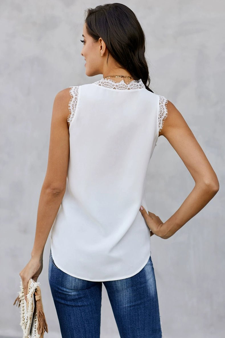 Fashion Eyelash Thin Summer Sleeveless Tops Vest - Kaiju Mafia