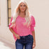Fashion Leopard Print Print Bubble Pullover Short Sleeve Shirt - Kaiju Mafia