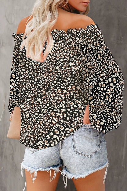 Off - the - Shoulder Fashion off - Neck Trendy Loose Chiffon Shirt - Kaiju Mafia