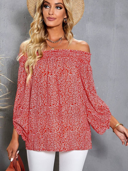 Off - the - Shoulder Fashion off - Neck Trendy Loose Chiffon Shirt - Kaiju Mafia