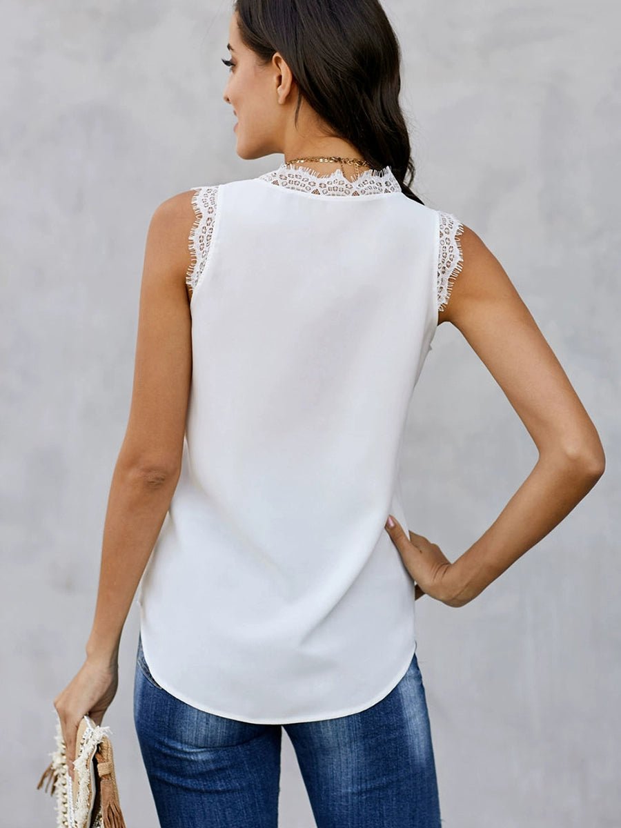 Fashion Eyelash Thin Summer Sleeveless Tops Vest - Kaiju Mafia