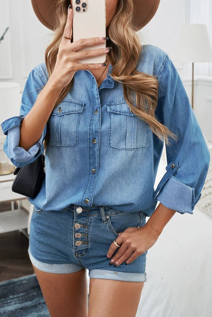 2024 Spring &amp; Fall New Arrival Washed Denim Jacket Women&