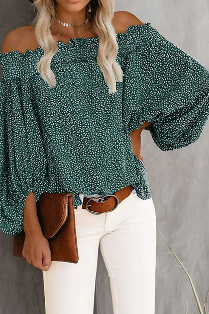 Off - the - Shoulder Fashion off - Neck Trendy Loose Chiffon Shirt - Kaiju Mafia