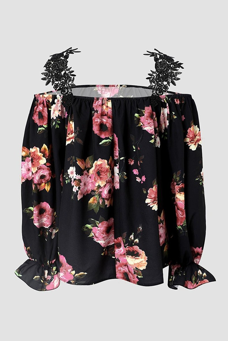 Autumn and Winter Printing Long Sleeves Fashion Pullover Tops Chiffon Shirt - Kaiju Mafia