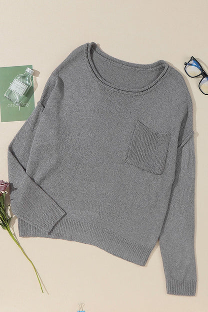 Fall 2024 New Arrival Pure Color Long Sleeves Sweater Female European and American Leisure Wind Thread Knitting Thermal Head Cover Tops Female - Kaiju Mafia