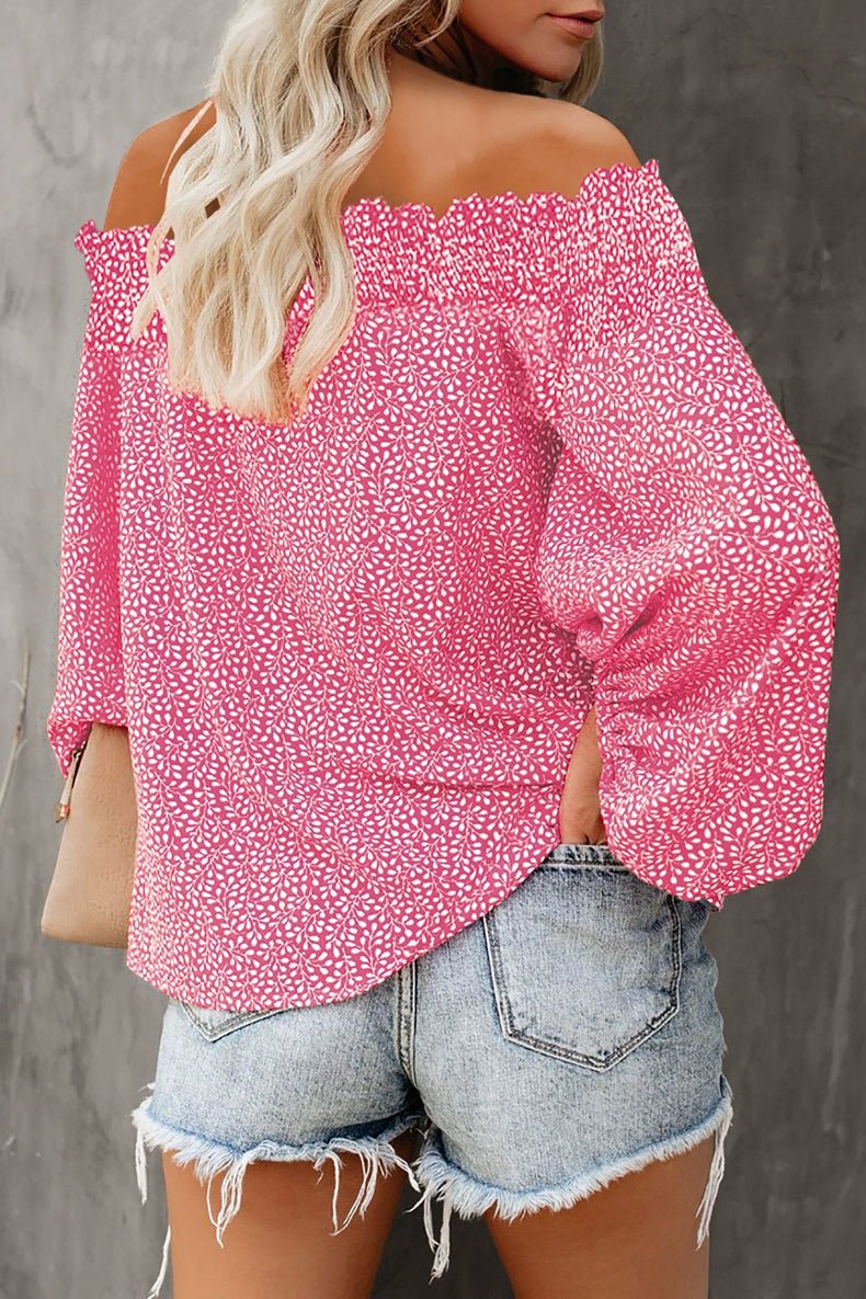 Off - the - Shoulder Fashion off - Neck Trendy Loose Chiffon Shirt - Kaiju Mafia