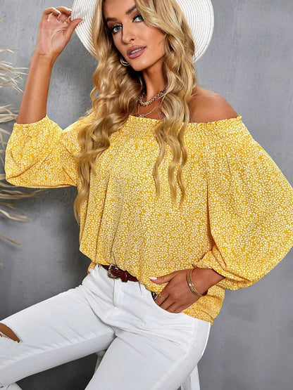 Off - the - Shoulder Fashion off - Neck Trendy Loose Chiffon Shirt - Kaiju Mafia