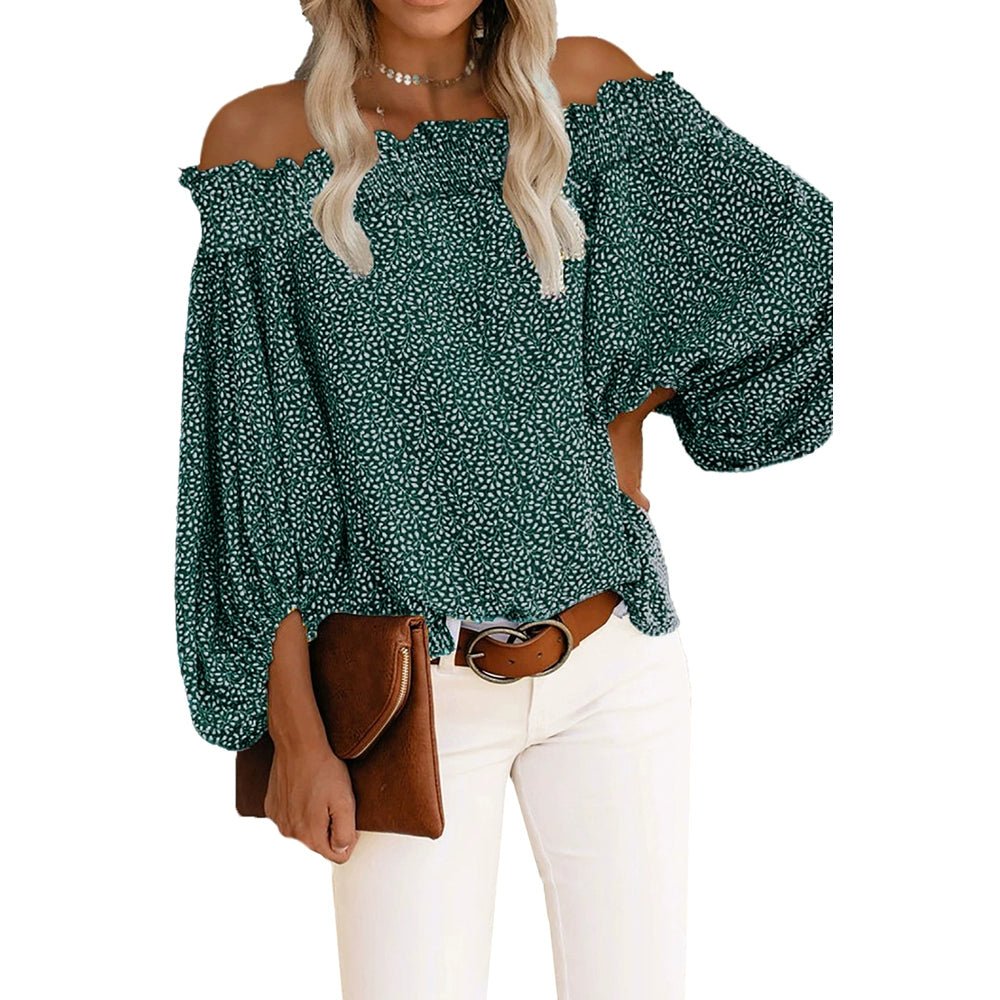 Off - the - Shoulder Fashion off - Neck Trendy Loose Chiffon Shirt - Kaiju Mafia