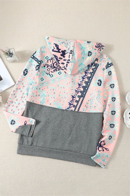 Special Offer Fashion Pullover Hooded Long Sleeve Sweater Women 2024 Autumn Plaid Printed Stitching Warm Tops Women - Kaiju Mafia