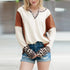 Fashion Leopard Print Stitching Long Sleeve T-shirt Women 2024 Spring & Fall New V - neck Pullover Women Casual Pullover Tops - Kaiju Mafia