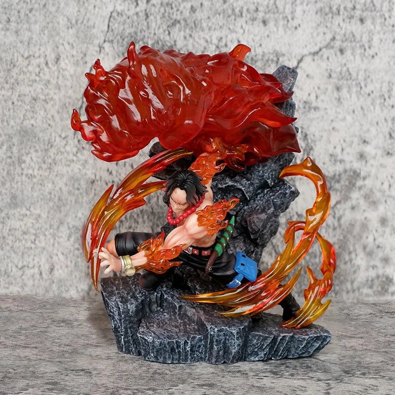 17.5cm One Piece Figures Ace Anime Figures Portgas D Ace Statue Figurine Action Figure Model Doll Pvc Gk Collection Toy Gift - Kaiju Mafia