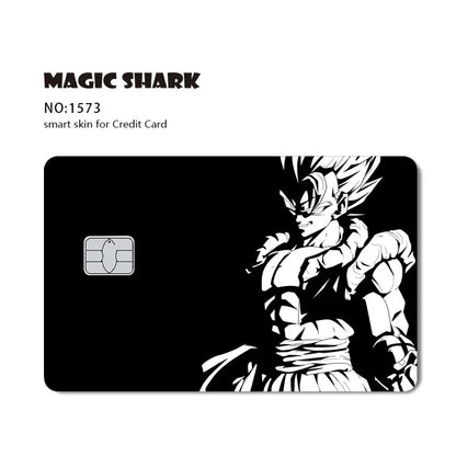 New Cool Anime Dragon Ball Naruto Credit Debit Metro Card Sticker Skin Film Front Side Small Chip Large Chip - Kaiju Mafia