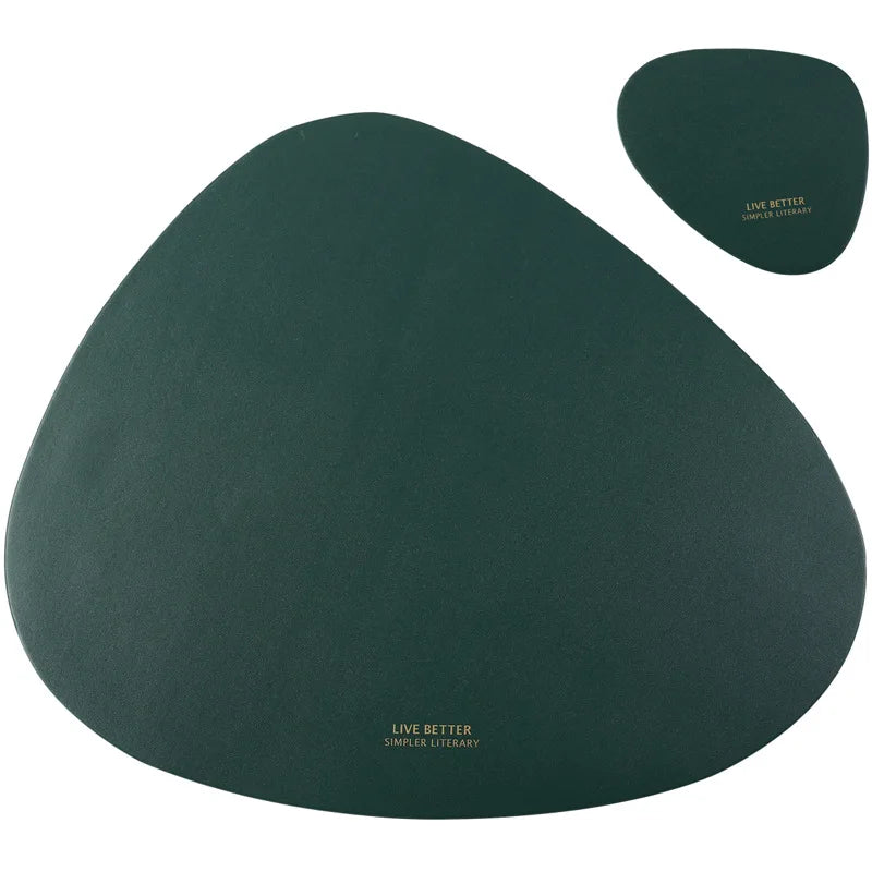 Non-Slip Leather Table Placemat