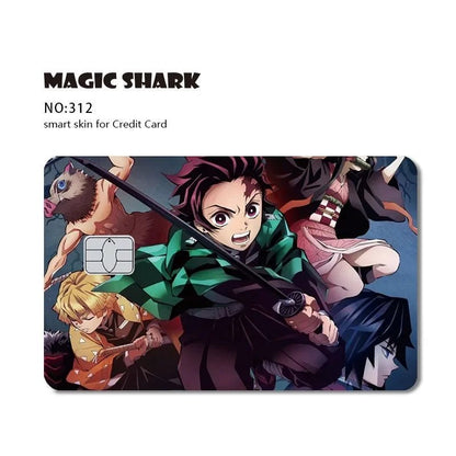 New Cool Anime Dragon Ball Naruto Credit Debit Metro Card Sticker Skin Film Front Side Small Chip Large Chip - Kaiju Mafia