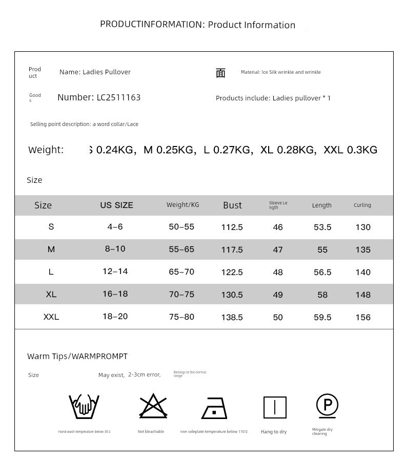 off - Shoulder off - Shoulder Collar Long Sleeves Fashion Loose Lace Shirt - Kaiju Mafia