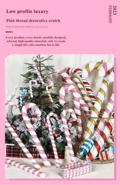 Pink Candy Cane Ornaments