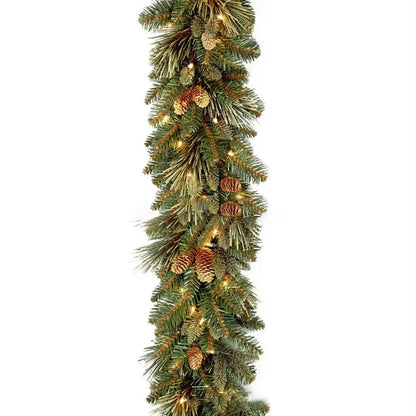 Christmas Pine Vine Garland with Red Berries - Kaiju Mafia