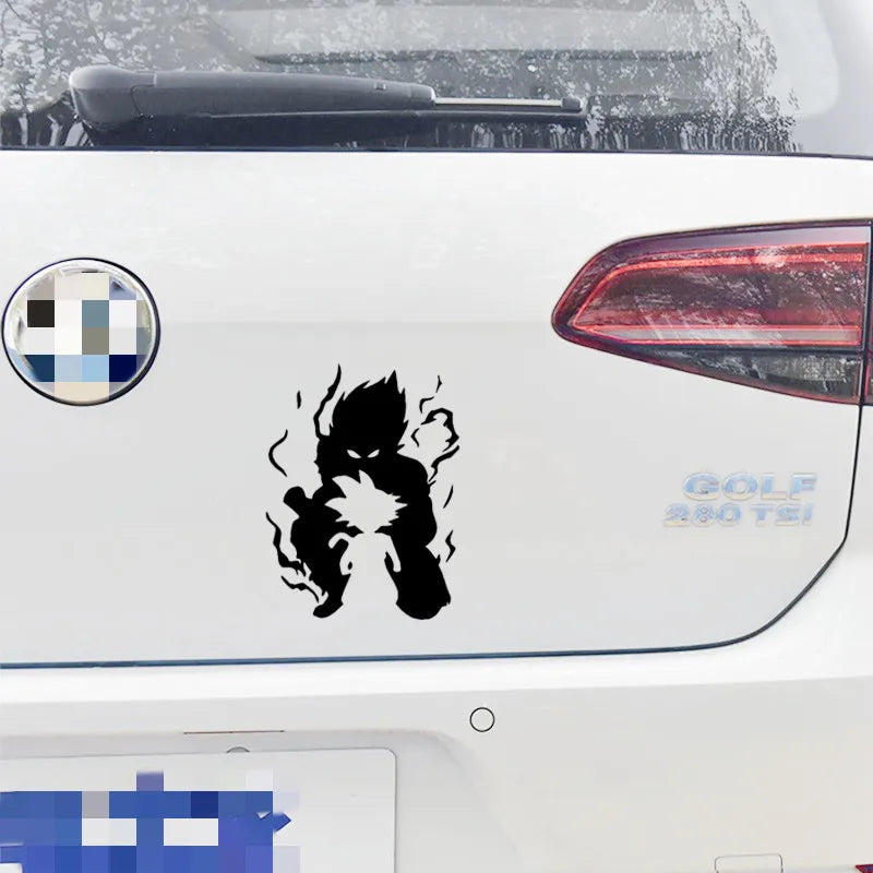 Car Stickers Son Goku Kakarotto Saiyan DBZ Anime Reflective Decoration for Windshield Bumper Trunk Motorcycle