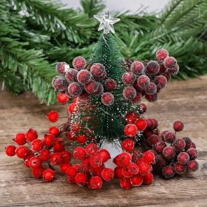 Frosted Berry Holly Bouquets