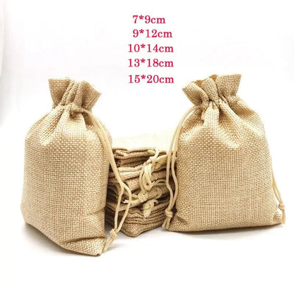 Burlap Drawstring Gift Bags - Kaiju Mafia