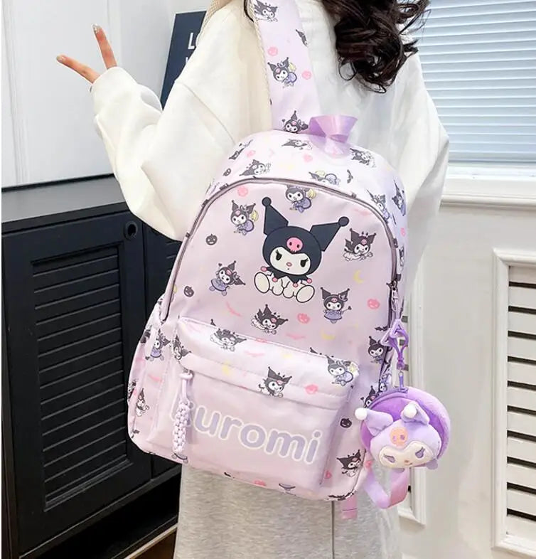 Kuromi Fashion Backpack Girls