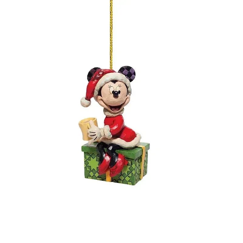 Disney Cartoon 2D PVC Decoration Stitch Mickey Mouse Children Backpack Pendant Cartoon Car Ornaments Christmas Hanging Ornaments - Kaiju Mafia