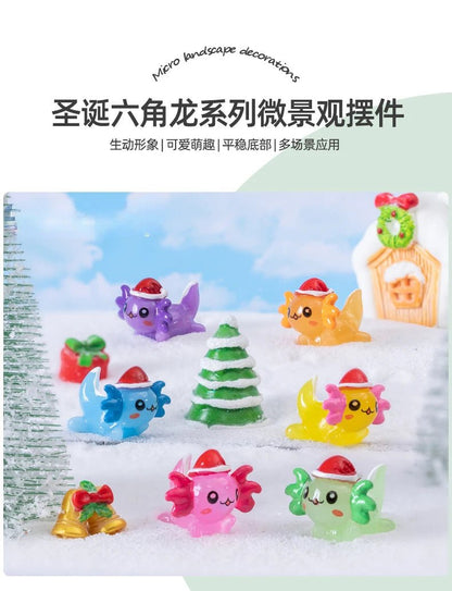 Christmas Axolotl Miniatures - Kaiju Mafia