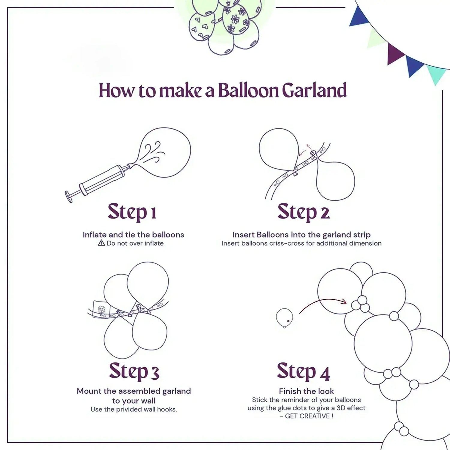 Christmas Balloon Garland Kit