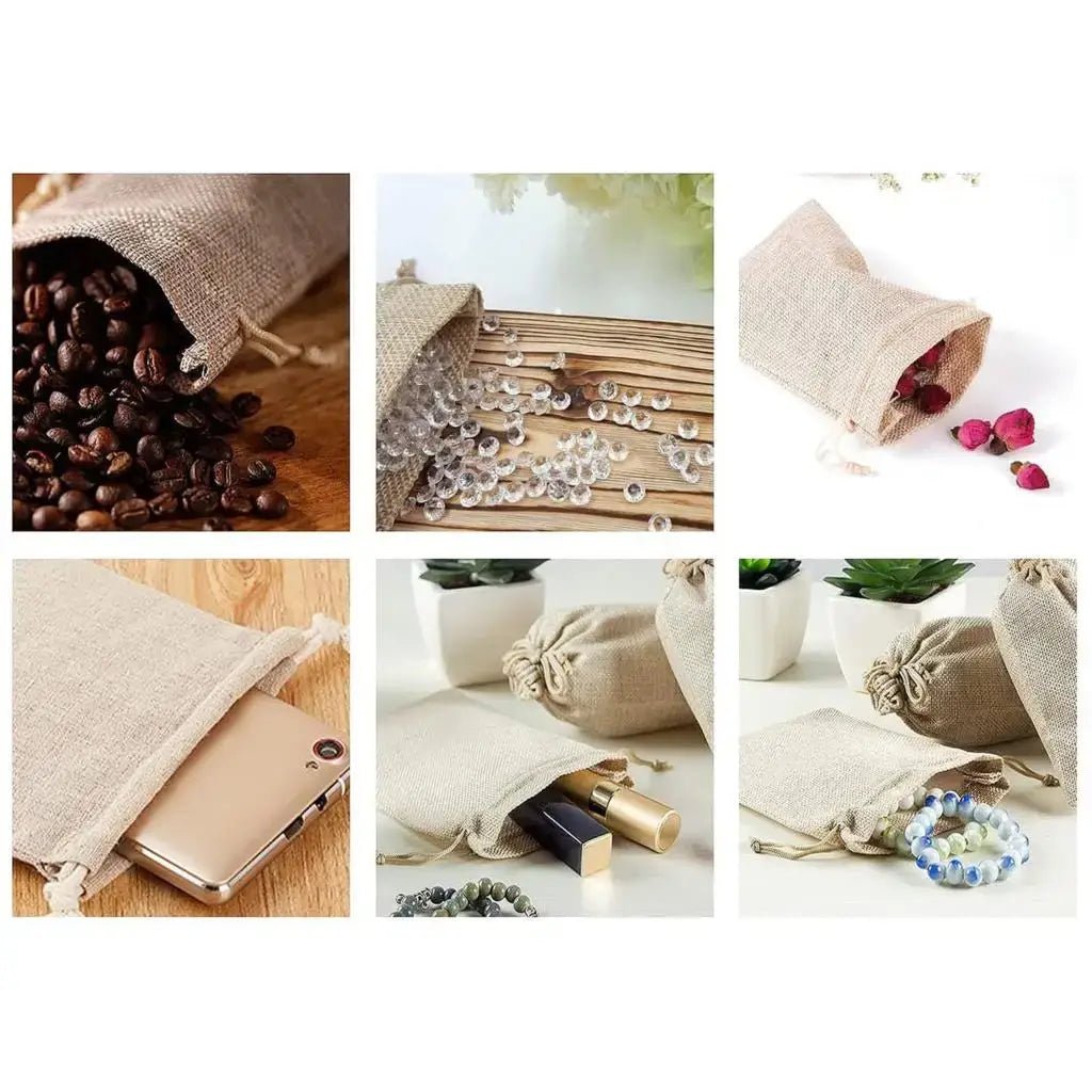 Burlap Drawstring Gift Bags - Kaiju Mafia